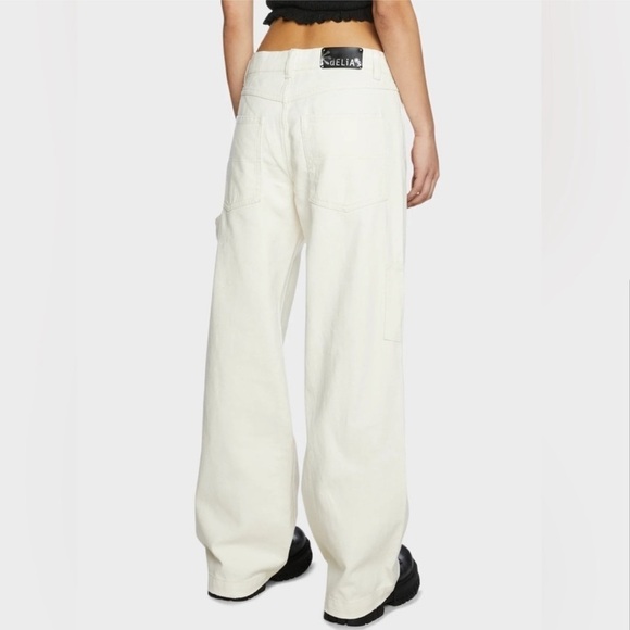 Delia’s So Misunderstood Wide Leg Twill Carpenter Pants Off White plus size XXL - Picture 11 of 11